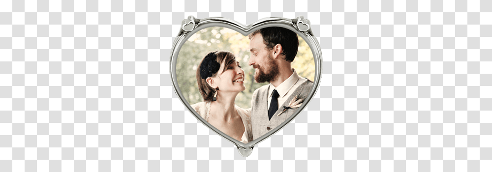 Engraved Heart Shaped Wedding Photo Ring Sterling Silver Bridegroom, Dating, Person, Tie, Face Transparent Png
