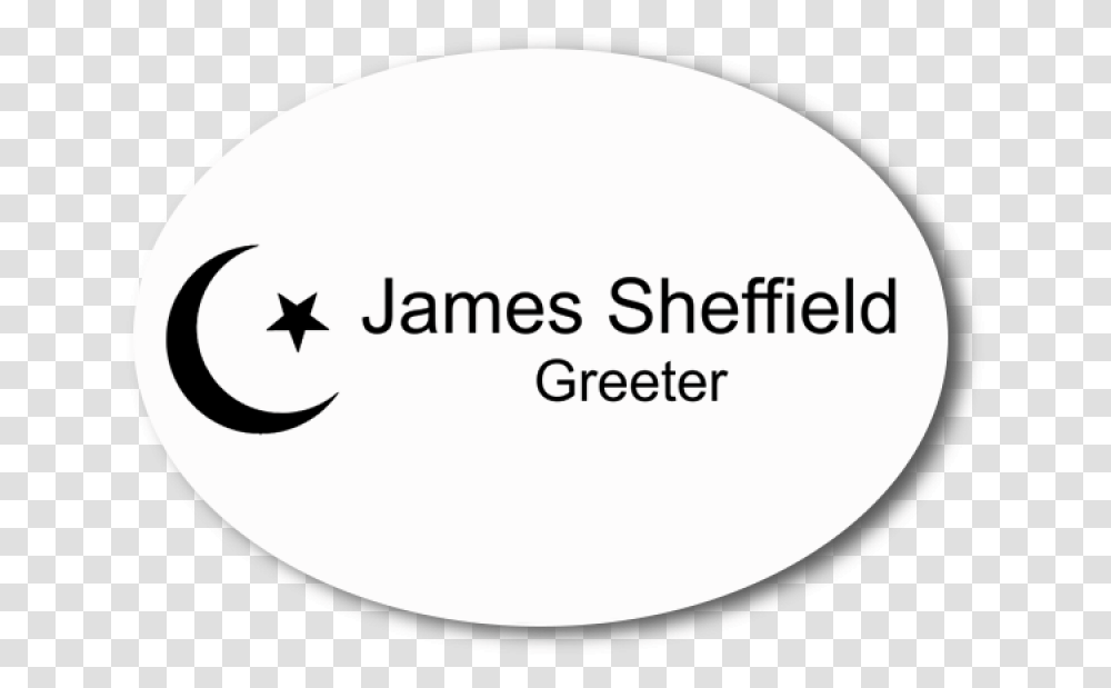 Engraved Oval Islam Name Tag English Institute Of Sheffield, Label, Text, Symbol, Logo Transparent Png
