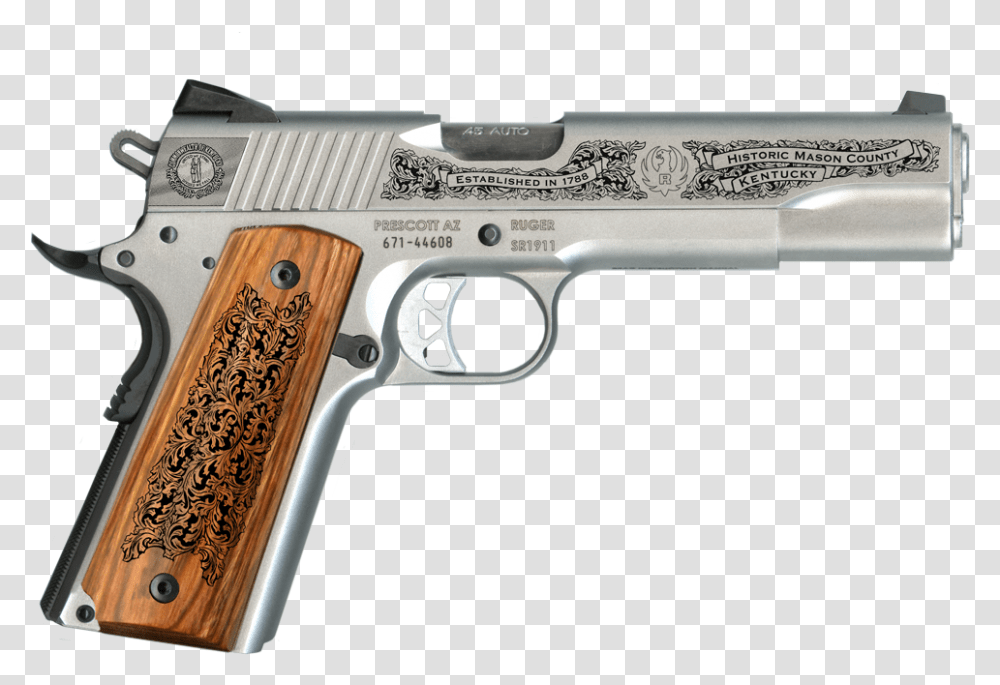 Engraved Slide Name, Gun, Weapon, Weaponry, Handgun Transparent Png