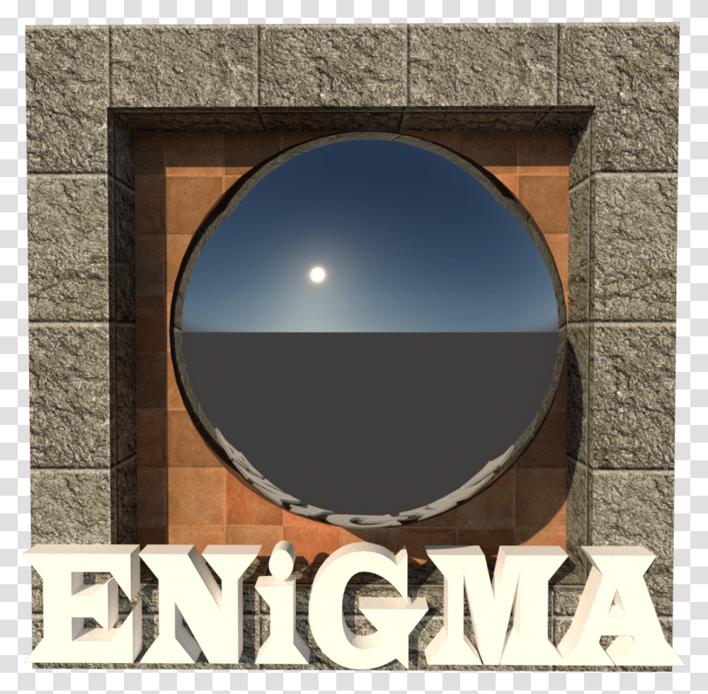Enigma Logo Architecture, Window, Porthole, Alphabet Transparent Png