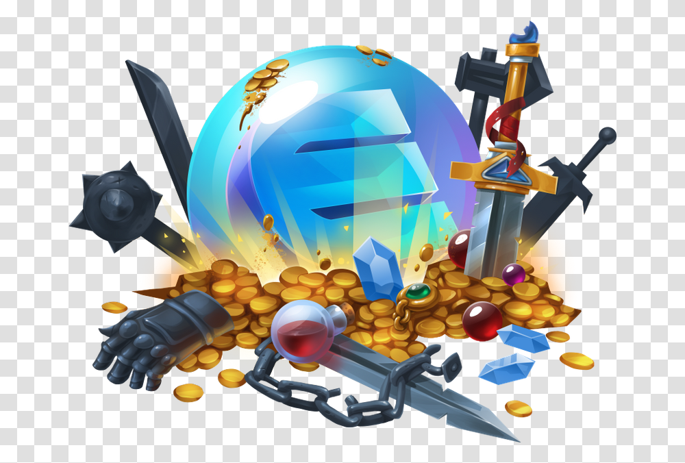 Enjin Pile Of Items Image Item Game, Toy, Sphere Transparent Png