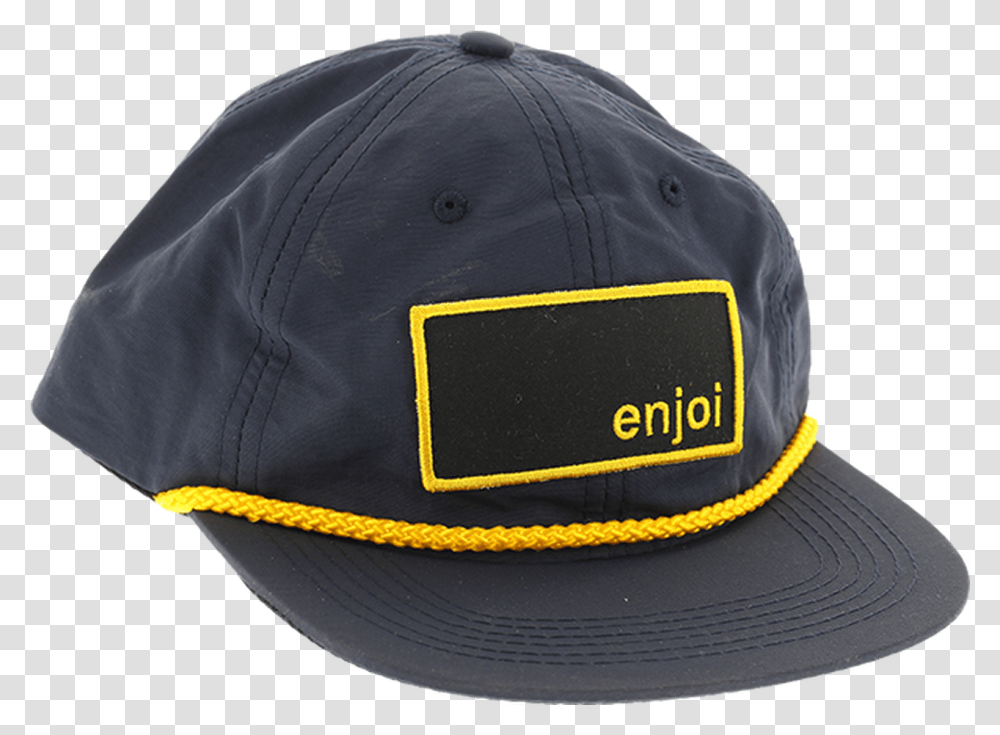 Enjoi Box Logo Captain Hat Adj Navyyel For Baseball, Clothing, Apparel, Baseball Cap Transparent Png