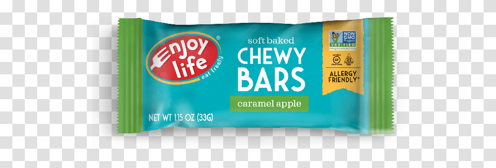Enjoy Life Caramel Apple Snack Bar 5 Ounce 6 Per Case Packaging And Labeling, Word, Food, Candy, Meal Transparent Png