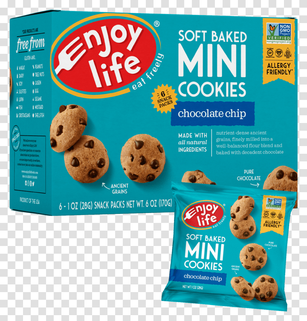 Enjoy Life Mini Cookies, Food, Teddy Bear, Toy, Bread Transparent Png