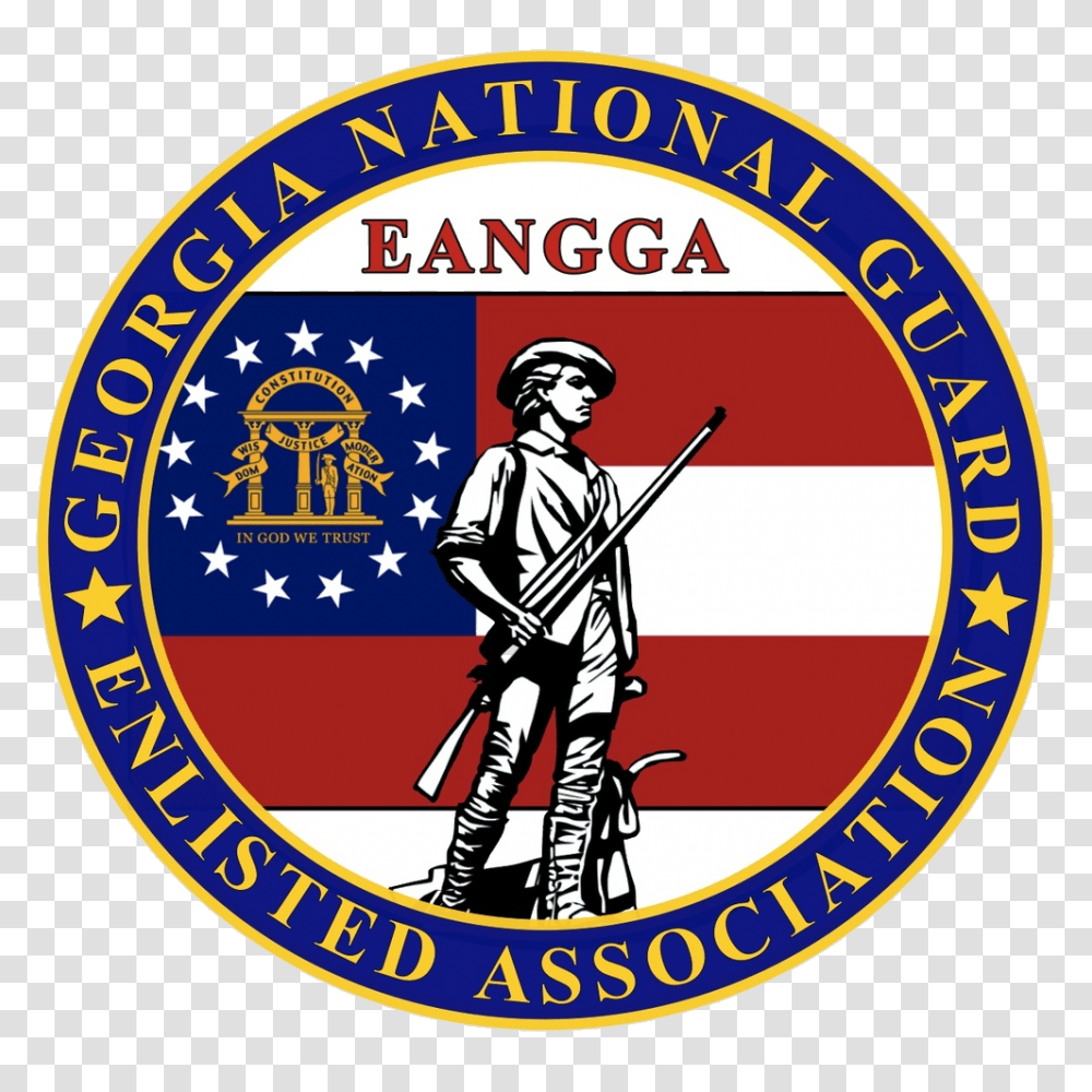 Enlisted Association Of The National Guard Of Georgia Another, Logo, Trademark, Person Transparent Png