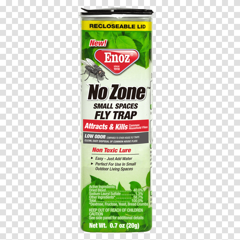 Enoz No Zone Small Spaces Fly Trap Juicebox, Tin, Can, Honey Bee, Plant Transparent Png
