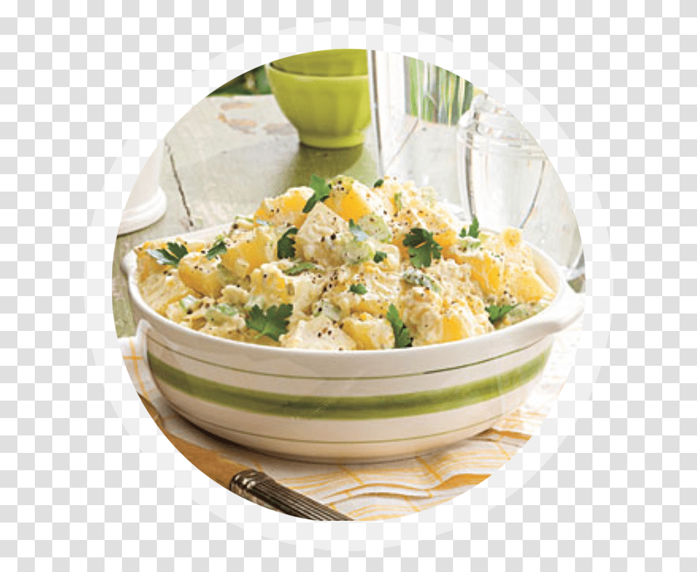 Ensalada De Papas Download Picnic Potato Salad, Plant, Vegetable, Food, Cauliflower Transparent Png