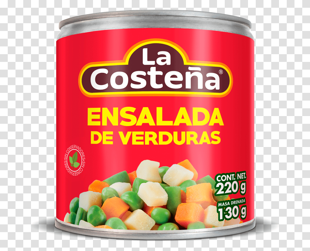 Ensalada De Verduras Ensalada De Verduras La, Canned Goods, Aluminium, Food, Tin Transparent Png