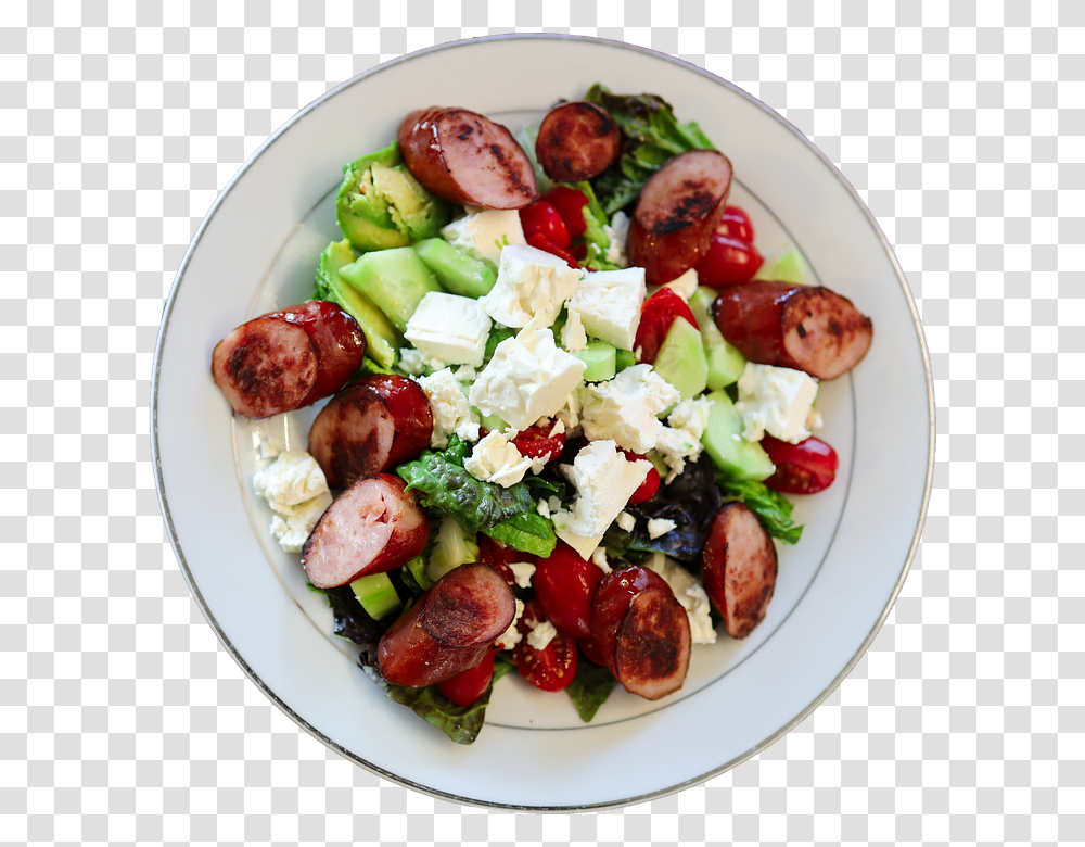 Ensalada Una Alimentacin Saludable Saludable Greek Salad, Platter, Dish, Meal, Food Transparent Png