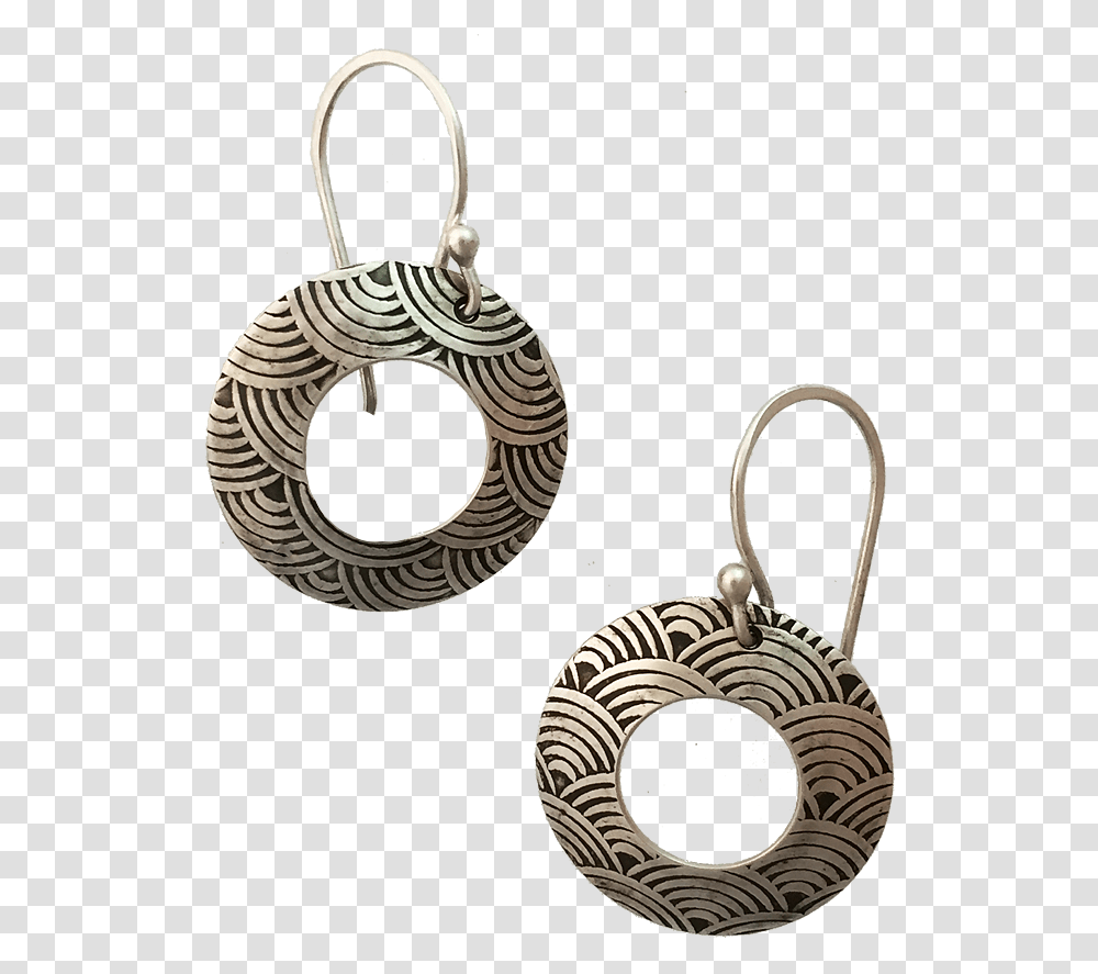 Enso Earrings Japanese Wave Pattern - Eron Hamill Artisan Jewelry Earrings, Accessories, Accessory, Hoop, Coil Transparent Png