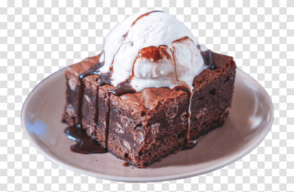 Enter Image Description Here Brownie Served In Restaurant, Ice Cream, Dessert, Food, Creme Transparent Png
