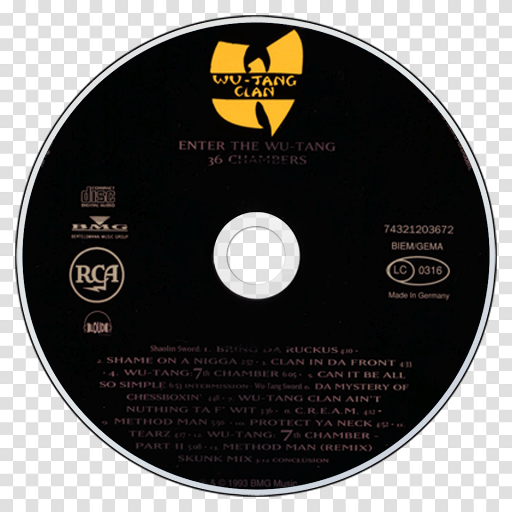 Enter The Wu Tang 36 Chambers Cd, Disk, Dvd Transparent Png