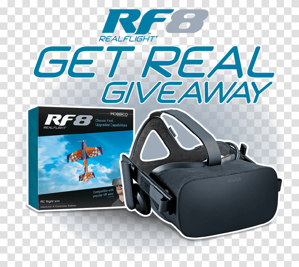 Enter To Win An Oculus Rift Vr Headset During The Realflight Realflight, Cushion, Accessories, Goggles Transparent Png