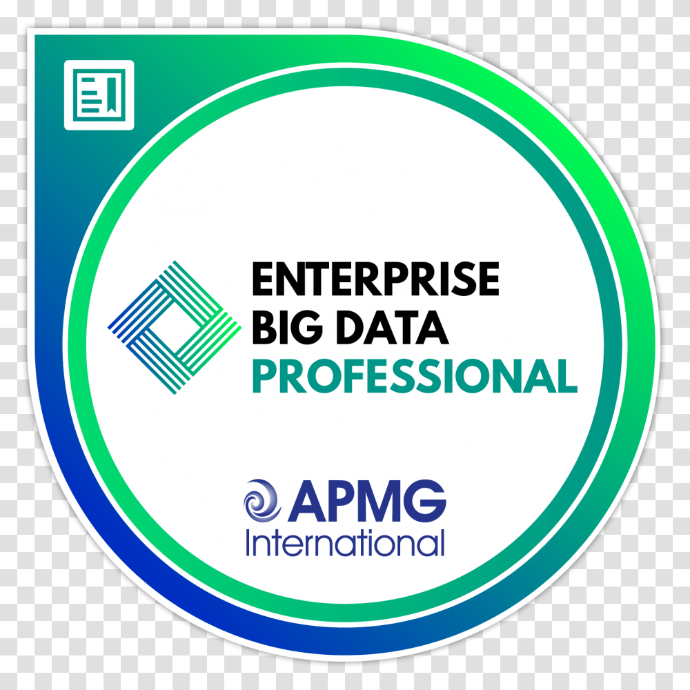 Enterprise Big Data Professional Badge Circle, Label, Word, Sticker Transparent Png