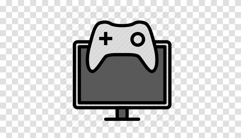 Entertainment Freetime Fun Game Gaming Pc Icon, Electronics, Monitor, Screen Transparent Png