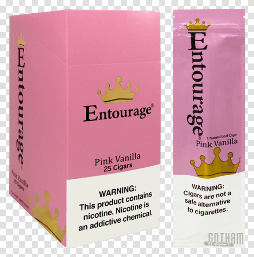 Entourage Pink Vanilla Carton, Cardboard, Box, Food, Bottle Transparent Png
