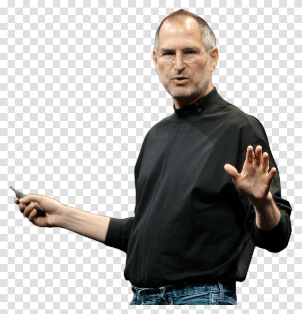 Entrepreneur Background Image Steve Jobs Polo Neck, Person, Sleeve, Long Sleeve Transparent Png