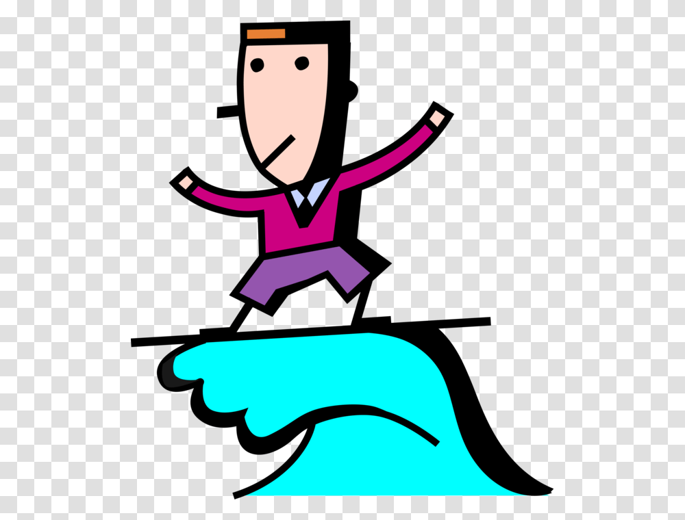 Entrepreneur Surfer Rides Ocean Wave, Outdoors Transparent Png