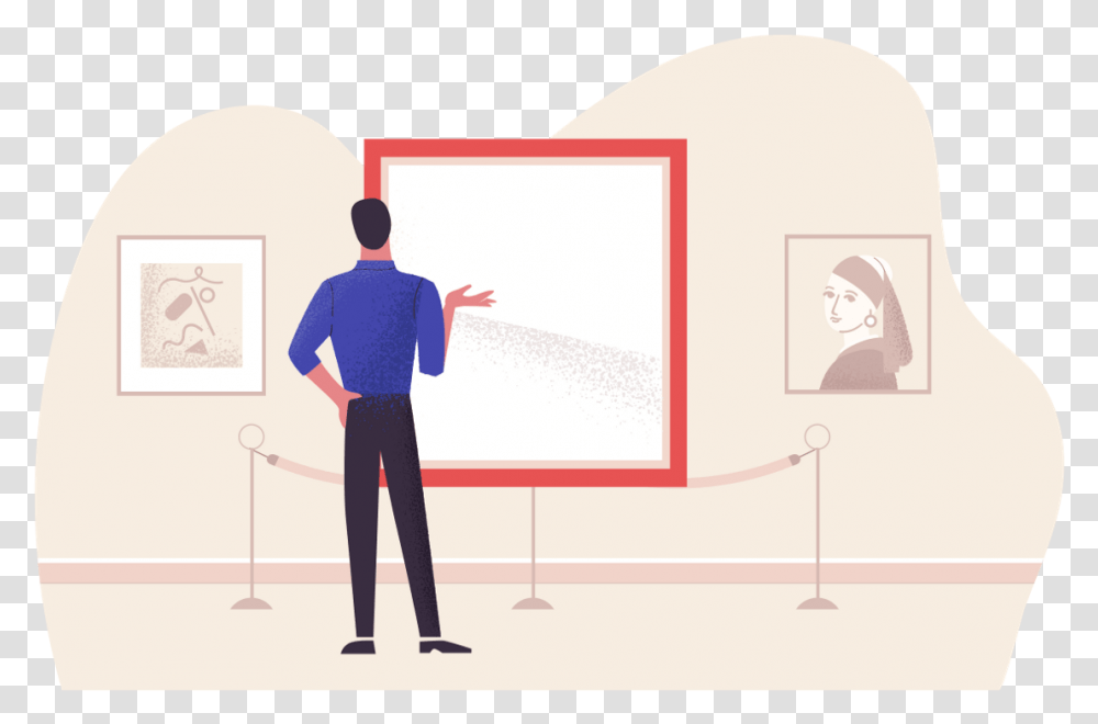 Entrepreneurship Is Severely Overrated Standing, Person, White Board, Modern Art Transparent Png