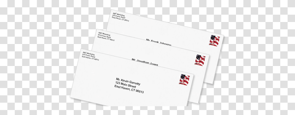 Envelope Addressing Abc Marketing Ct Envelope, Text, Business Card, Paper, Letter Transparent Png