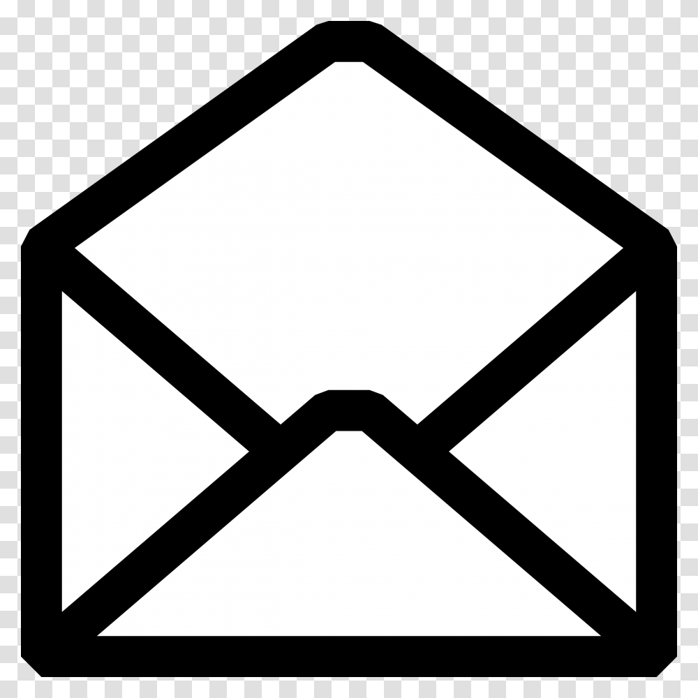 Envelope Clipart Mail Cute Borders Vectors Animated Black, Lamp, Airmail Transparent Png