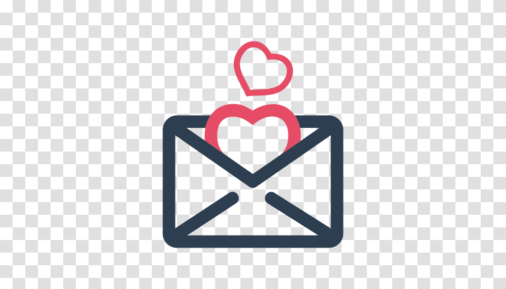 Envelope Letter Love Valentine Valentines Day Icon, Heart Transparent Png