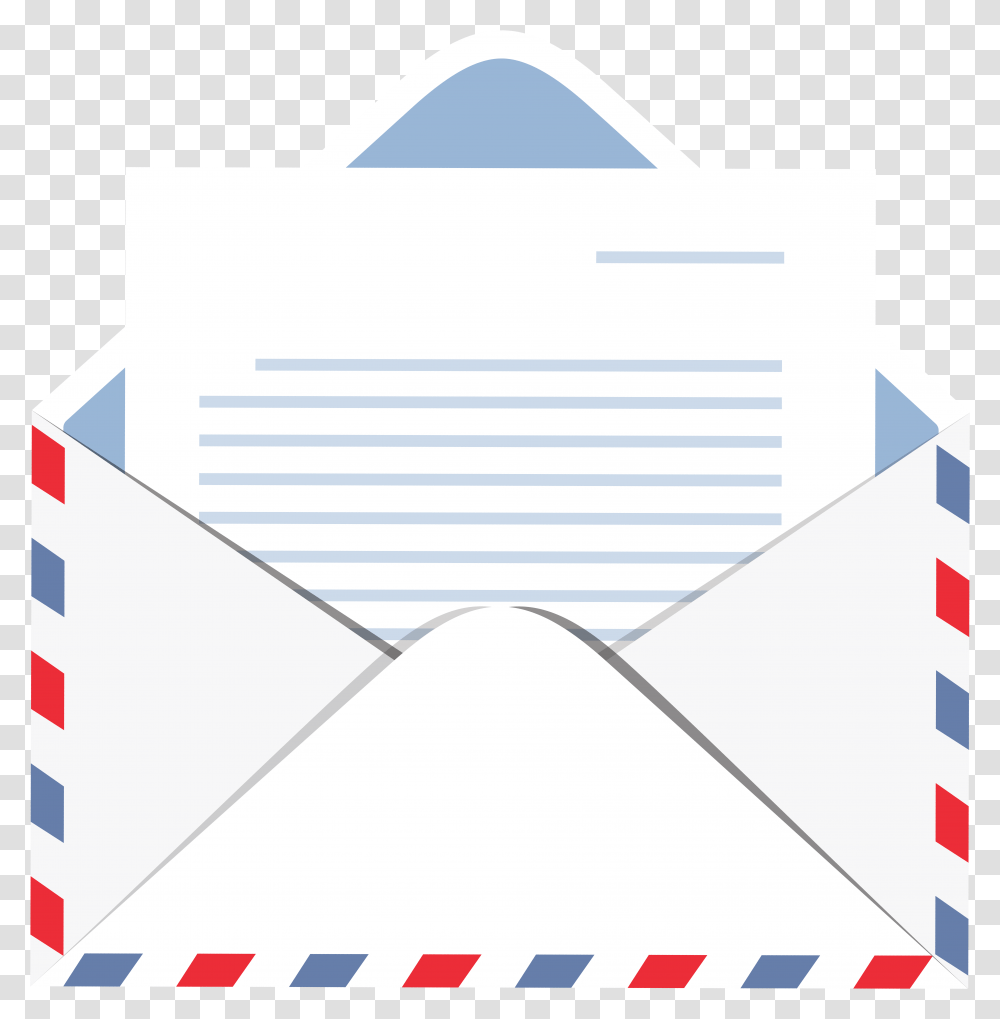 Envelope With Letter Clip Art Image, Airmail Transparent Png