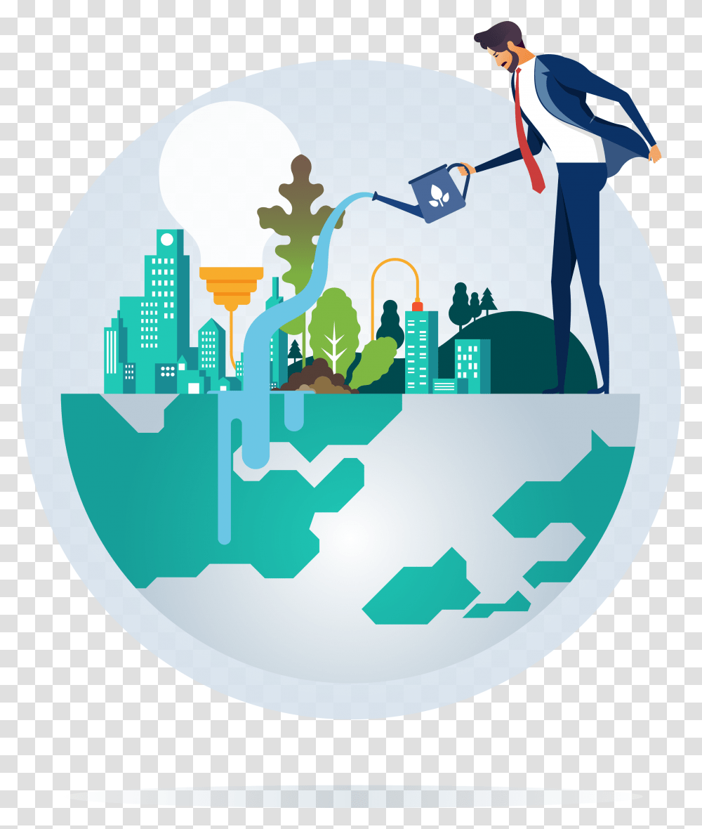 Environment Vector, Person, Poster Transparent Png