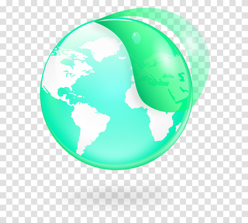 Environmental Eco Globe Amp Leaf Icon Images Clipart Make A Globe, Outer Space, Astronomy, Universe, Planet Transparent Png