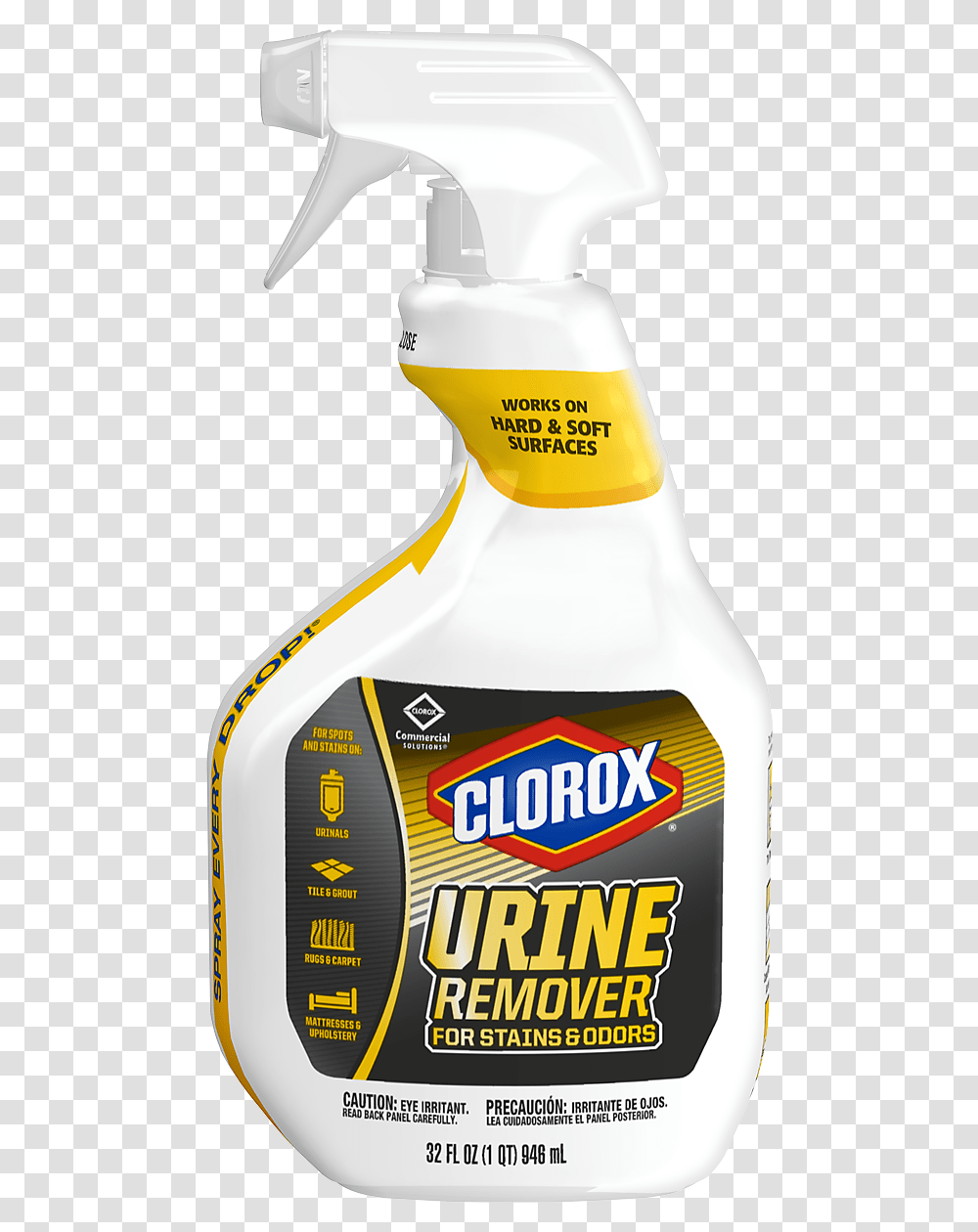 Enzymatic Cleaner Urine Remover Clorox Professional, Label, Bottle, Mixer Transparent Png