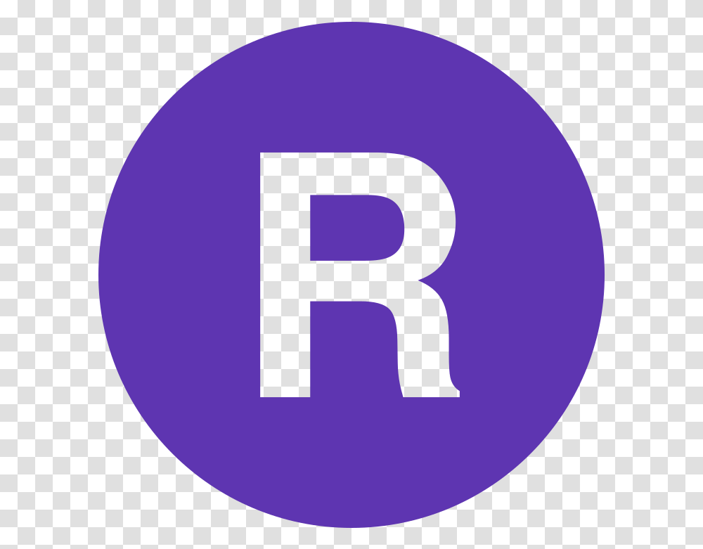 Eo Circle Deep Letter R In A Circle, Number, Symbol, Text, Purple Transparent Png