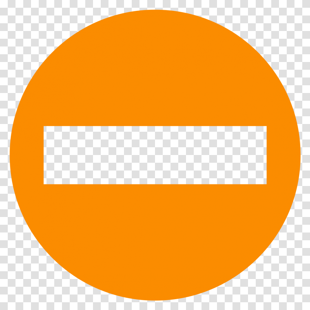 Eo Circle Orange No Orange No Entry Sign, Outdoors, Text, Label, Nature Transparent Png