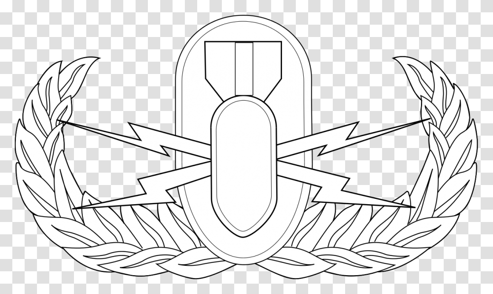 Eod Air Force Badge, Emblem, Logo Transparent Png