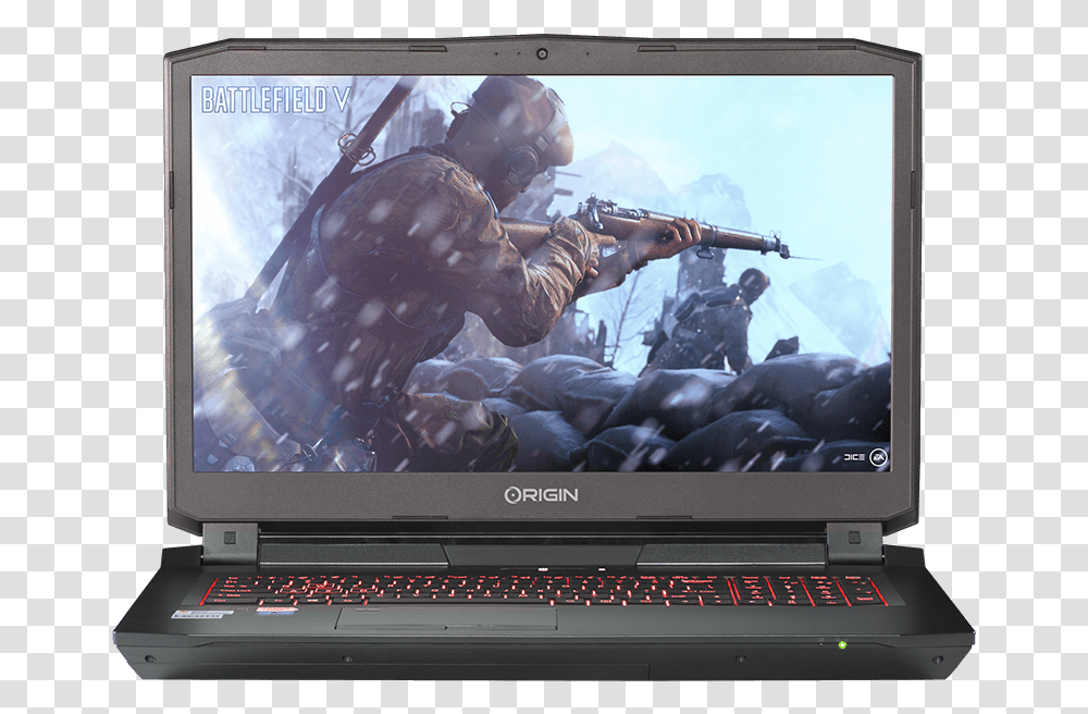 Eon X Gaming Laptop Battlefielda V, Monitor, Screen, Electronics, Computer Keyboard Transparent Png