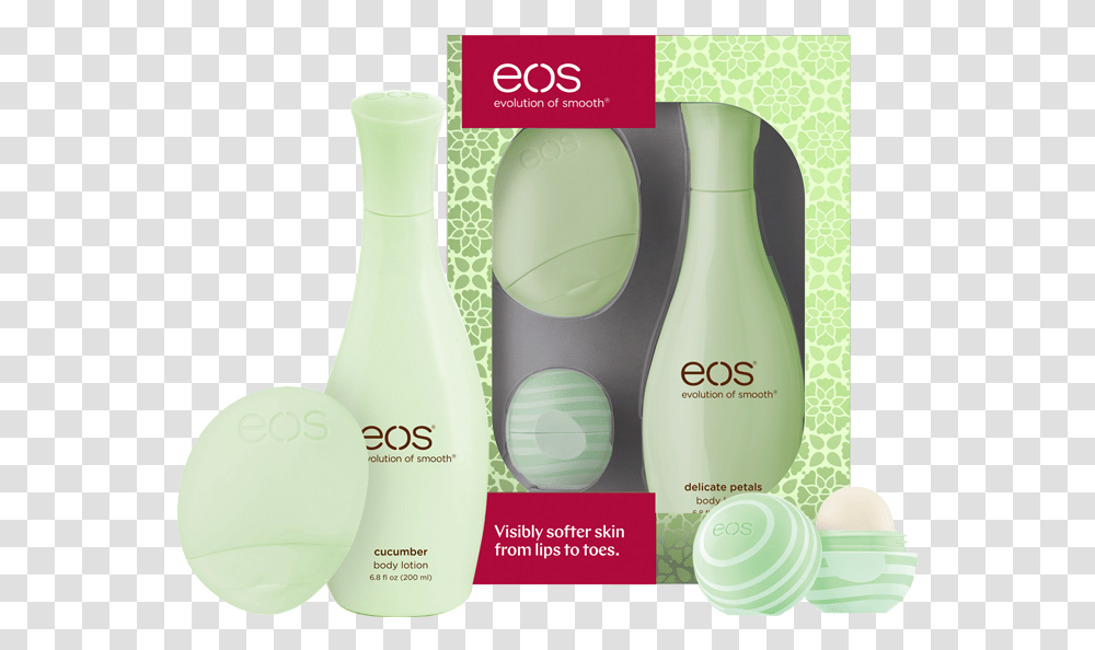 Eos Berry Blossom Lip Amp Lotion Gift Set, Bottle, Cosmetics, Shampoo, Perfume Transparent Png