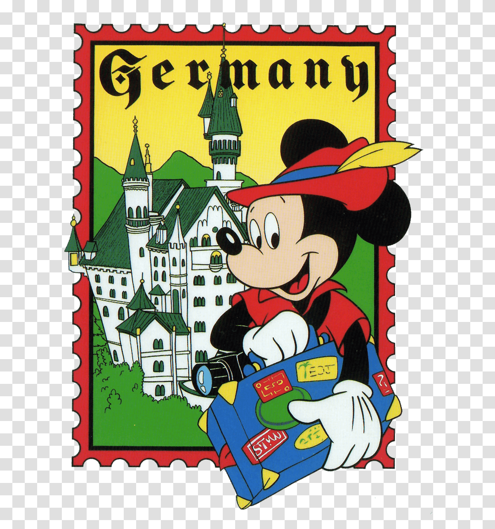 Epcot Disney Stamps Of Countries Cartoon, Poster, Advertisement, Flyer, Paper Transparent Png