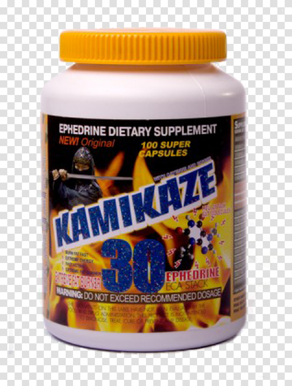 Ephedrine Kamikaze 100 Caps 30 Mgcap, Tin, Person, Can, Bottle Transparent Png