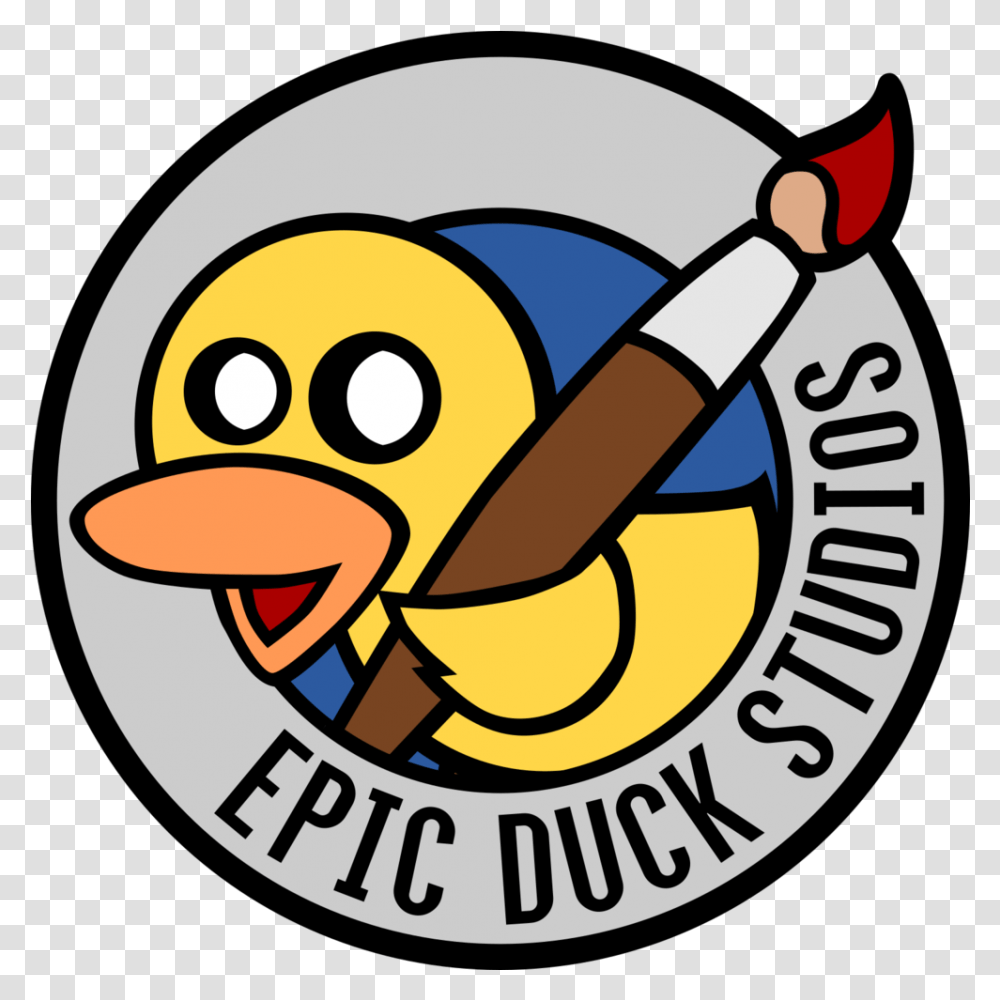 Epic Duck Studios Game Logo, Label, Text, Sticker, Symbol Transparent Png