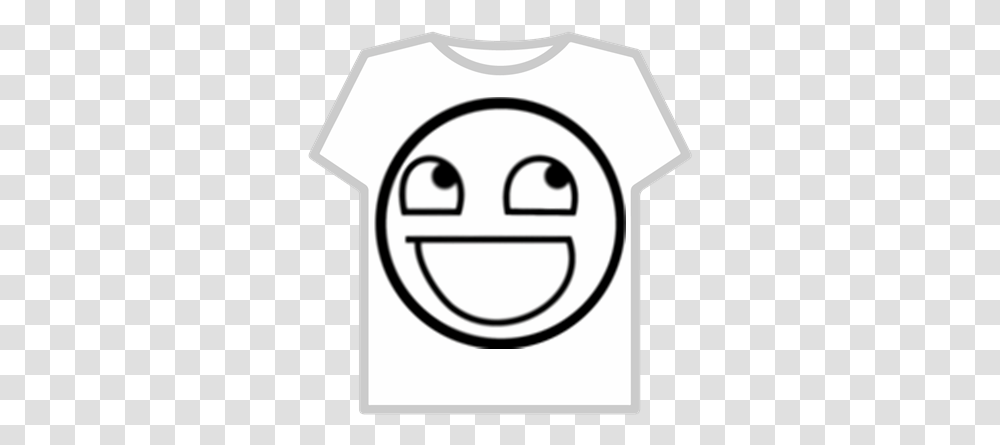 Epic Face Roblox Awesome Face Black And White, Stencil, Shooting Range, Shirt, Clothing Transparent Png