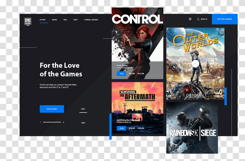 Epic Games Store Minimal Widget Dark By Malte Westedt On Online Advertising, Person, Human, Advertisement, Poster Transparent Png