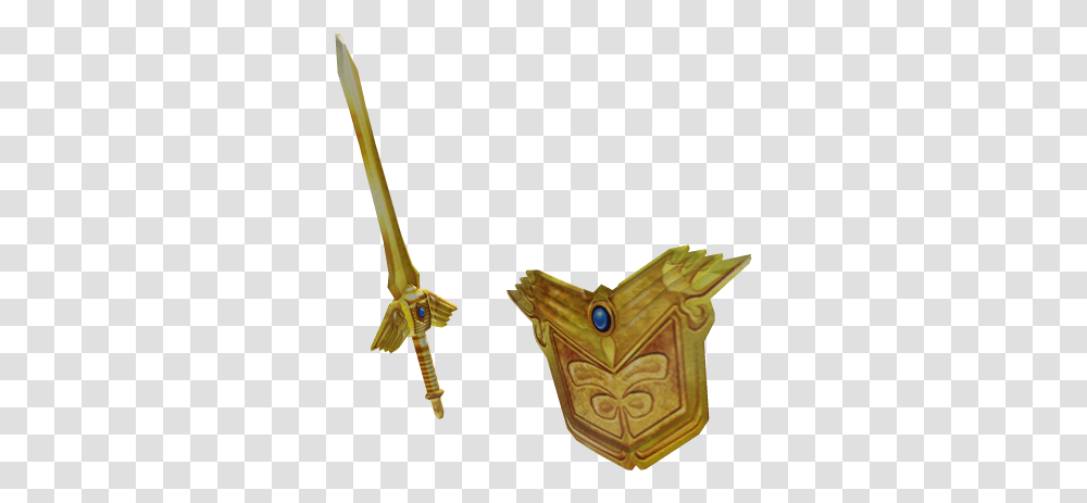 Epic Golden Sword And Shield Roblox Roblox Epic Golden Sword And Shield, Architecture, Building, Bow, Pillar Transparent Png