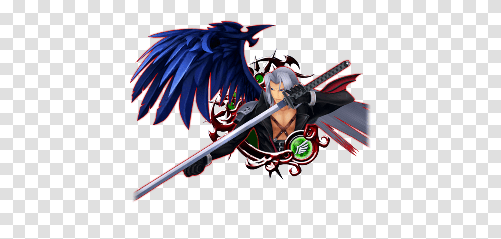 Epic Medal Carnival With Sephiroth And Sora Pals, Person, Human, Samurai, Duel Transparent Png