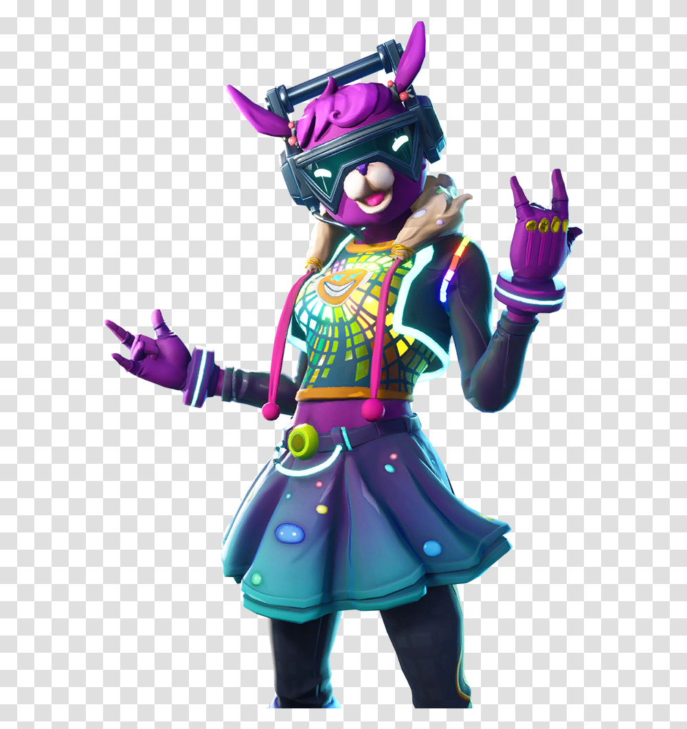 Epic Nightshade Outfit Fortnite Cosmetic Tier 86 S6 Dj Bop Skin Fortnite, Performer, Person, Human, Clown Transparent Png