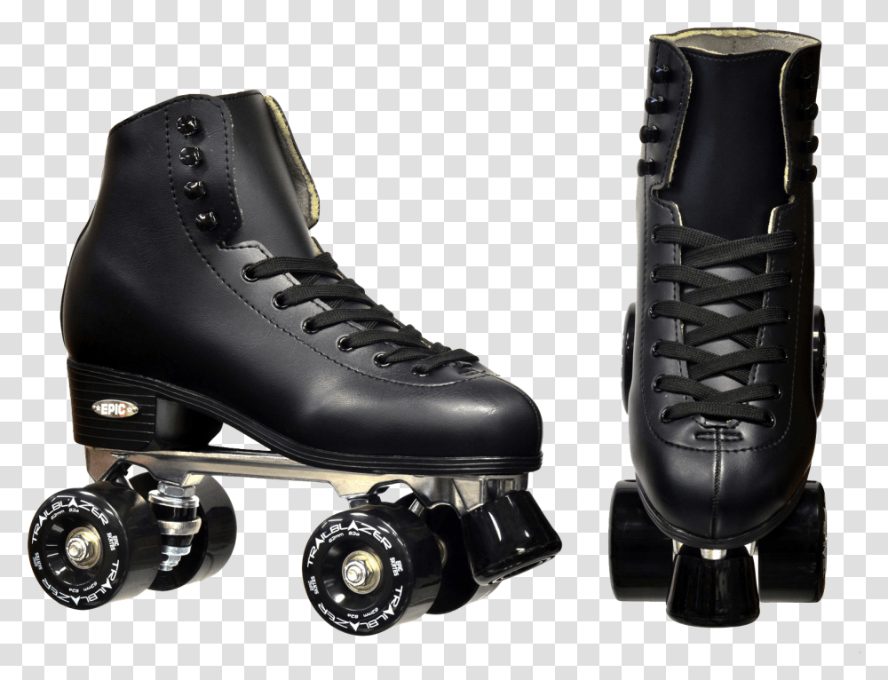 Epic Quad Classic Black Roller SkatesData Zoom Cdn Mens Black Roller Skates, Shoe, Footwear, Apparel Transparent Png