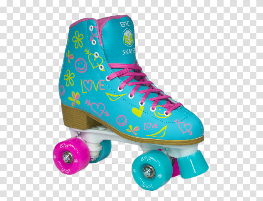 Epic Splash Blue Roller Skates Rollerderbyheaven, Shoe, Footwear, Apparel Transparent Png