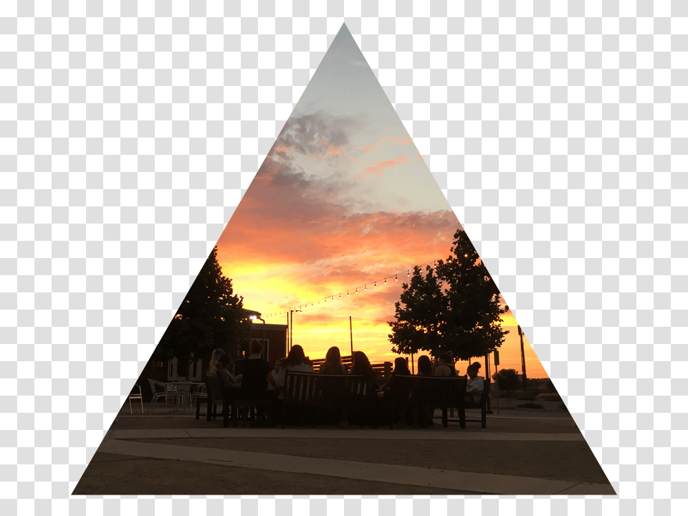 Epic Web Small Group Sunset, Triangle, Person, Human, Building Transparent Png