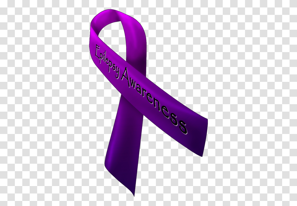 Epilepsy Awareness Happy Purple Day Ribbon Purple Ribbon For Epilepsy, Sash Transparent Png