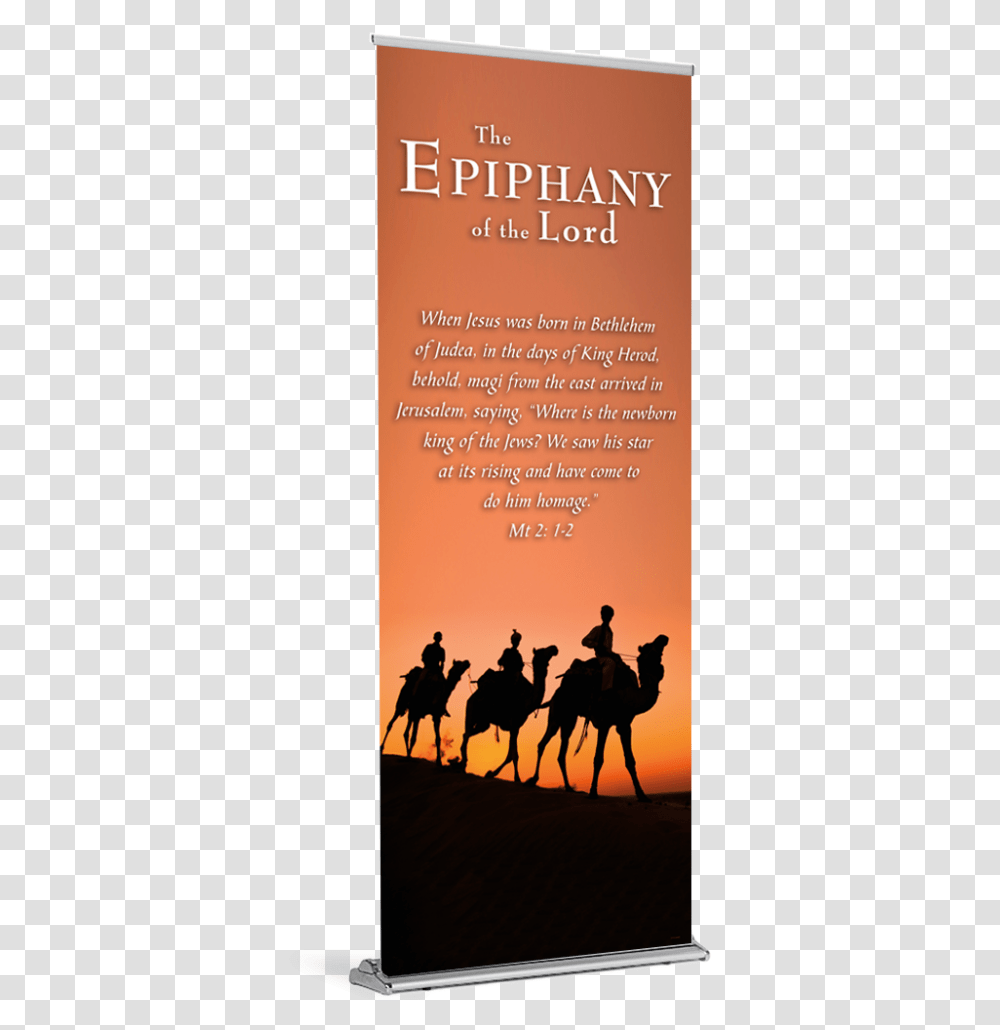 Epiphany Orange Banner Magi Epiphany Banners, Horse, Person, People, Silhouette Transparent Png