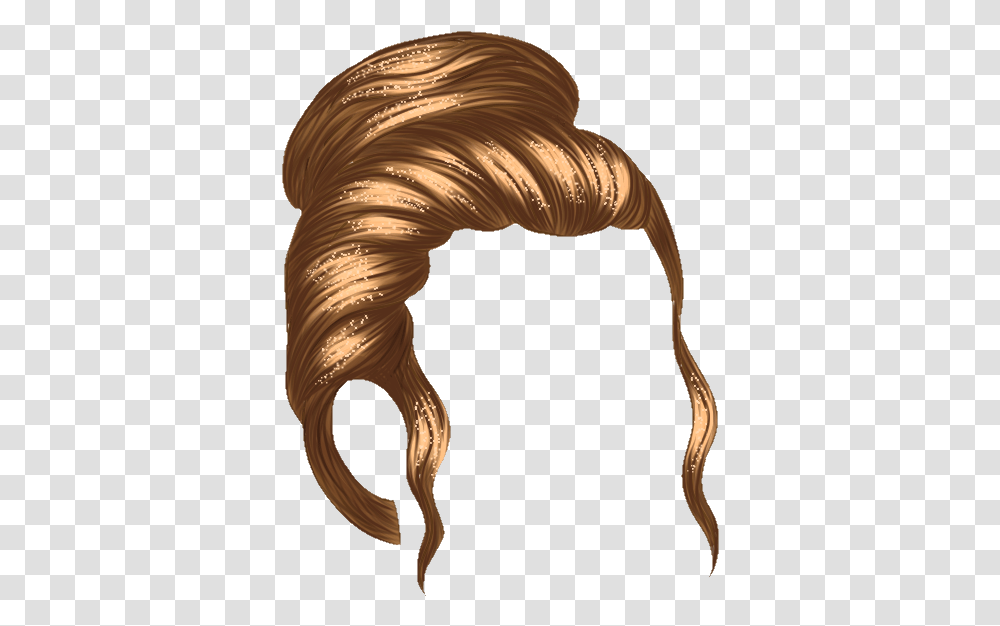 Episode Hair Hairpng Episodeinteractive Noticemeepisode Girl Hair Side, Bronze, Lamp, Ivory, Handle Transparent Png