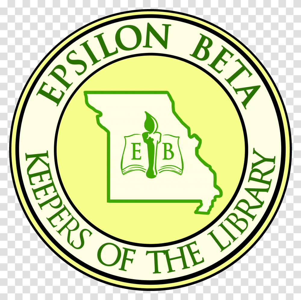 Epsilon Beta - Missouri Association Of School Librarians Circle, Logo, Symbol, Trademark, Text Transparent Png